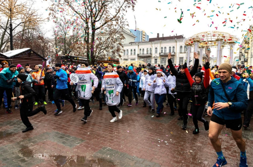 В новогоднем забеге участвовали более 1500 ростовчан